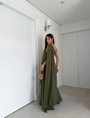 Vestido Longo Festa - Tecido Crepe Chiffon