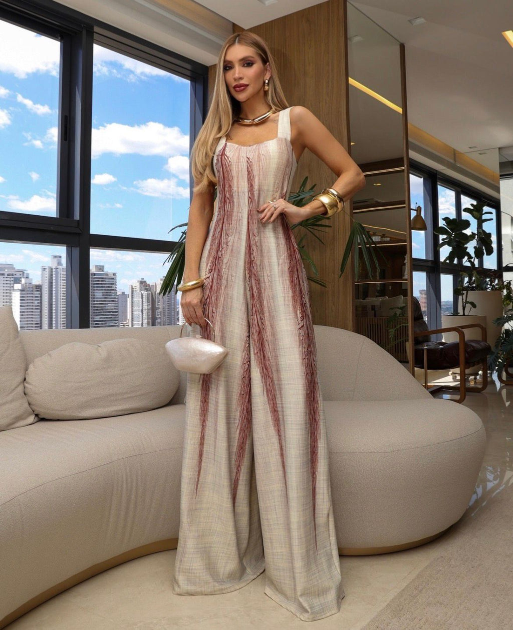 Macacão Pantalona Oversize