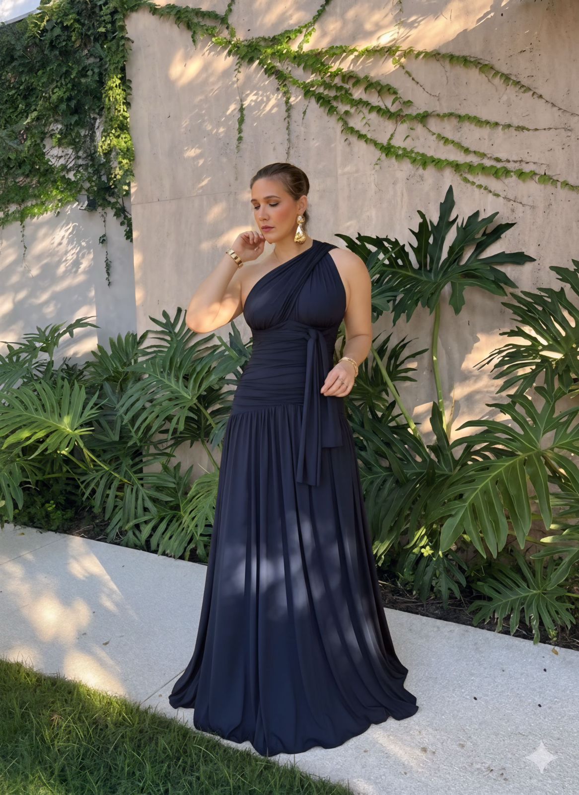 Vestido Longo Multiformas Grapeado