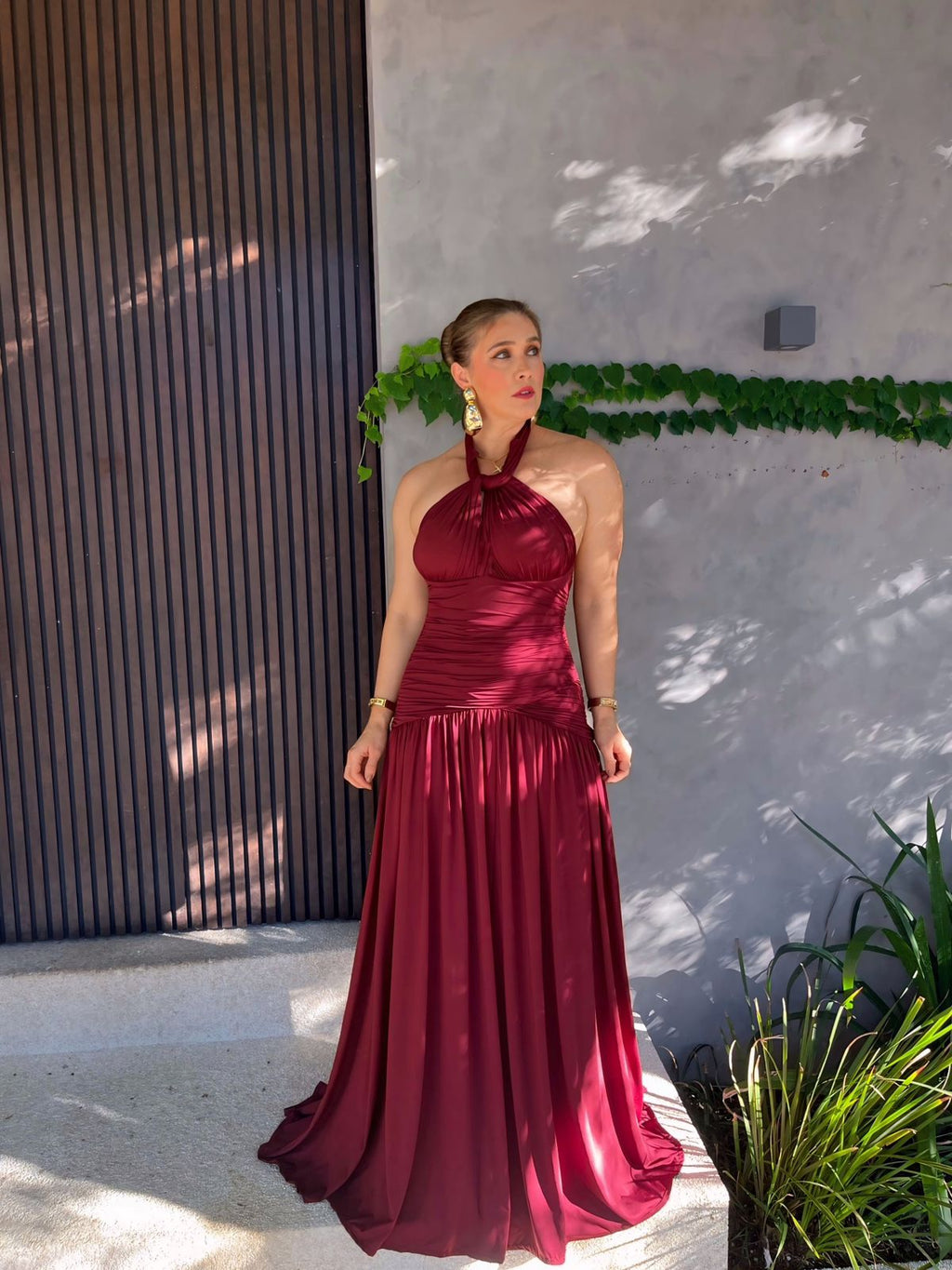 Vestido Longo Multiformas Grapeado