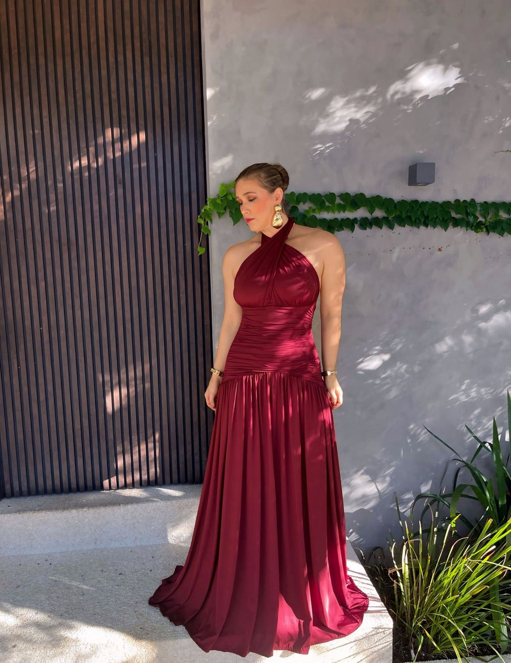 Vestido Longo Multiformas Grapeado