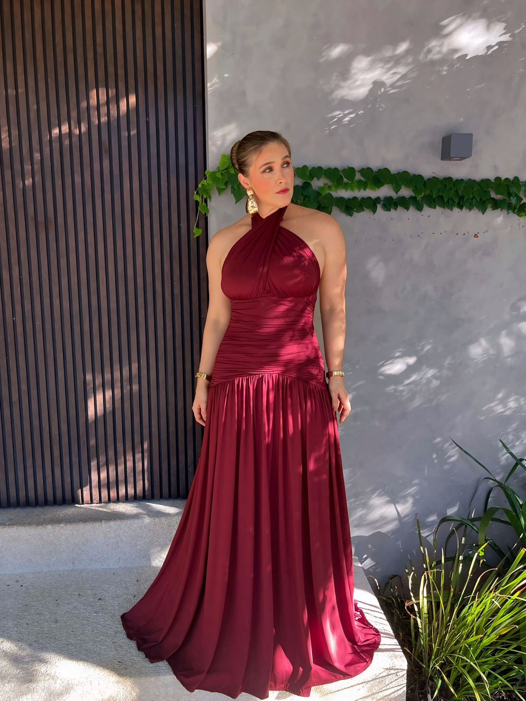 Vestido Longo Multiformas Grapeado