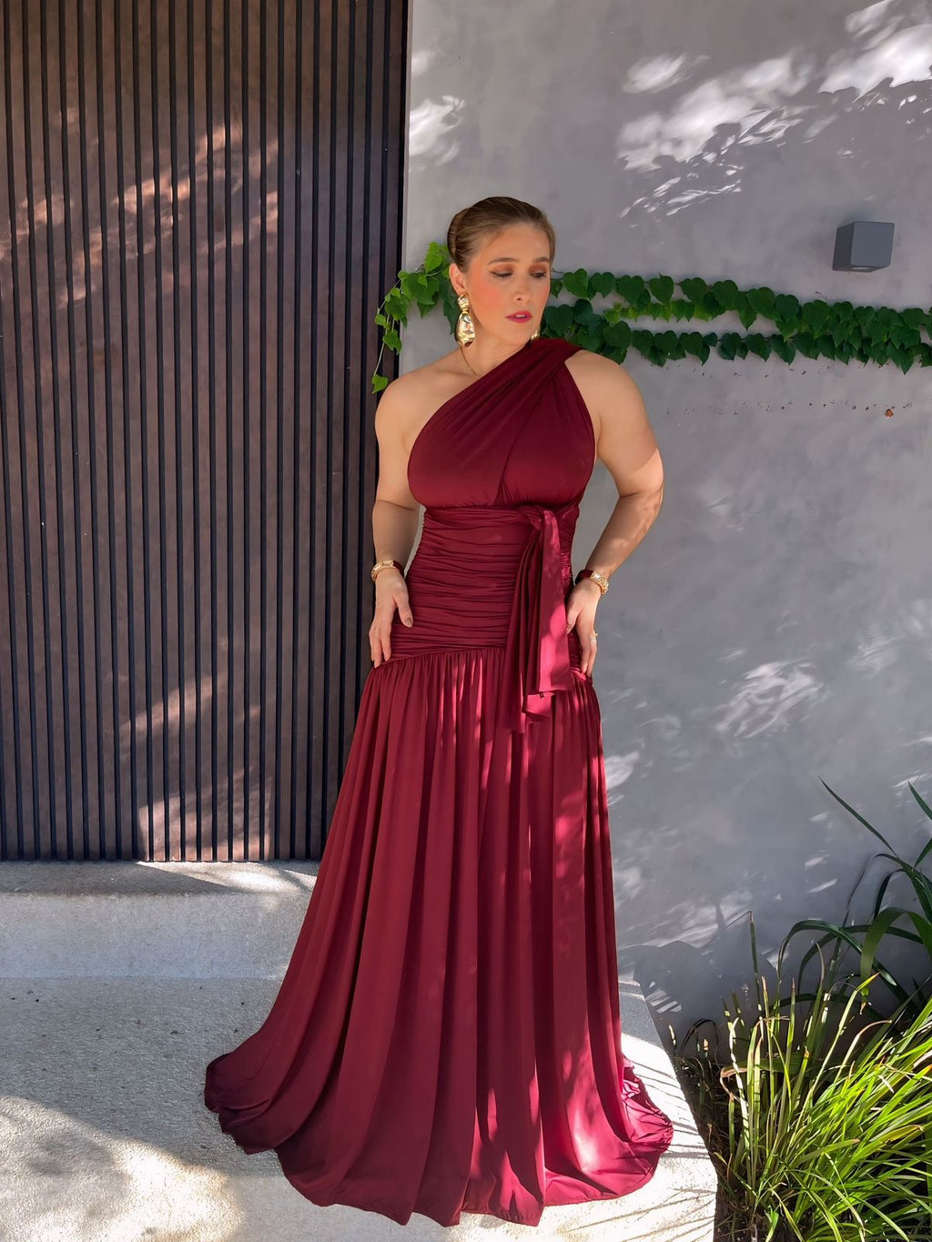 Vestido Longo Multiformas Grapeado