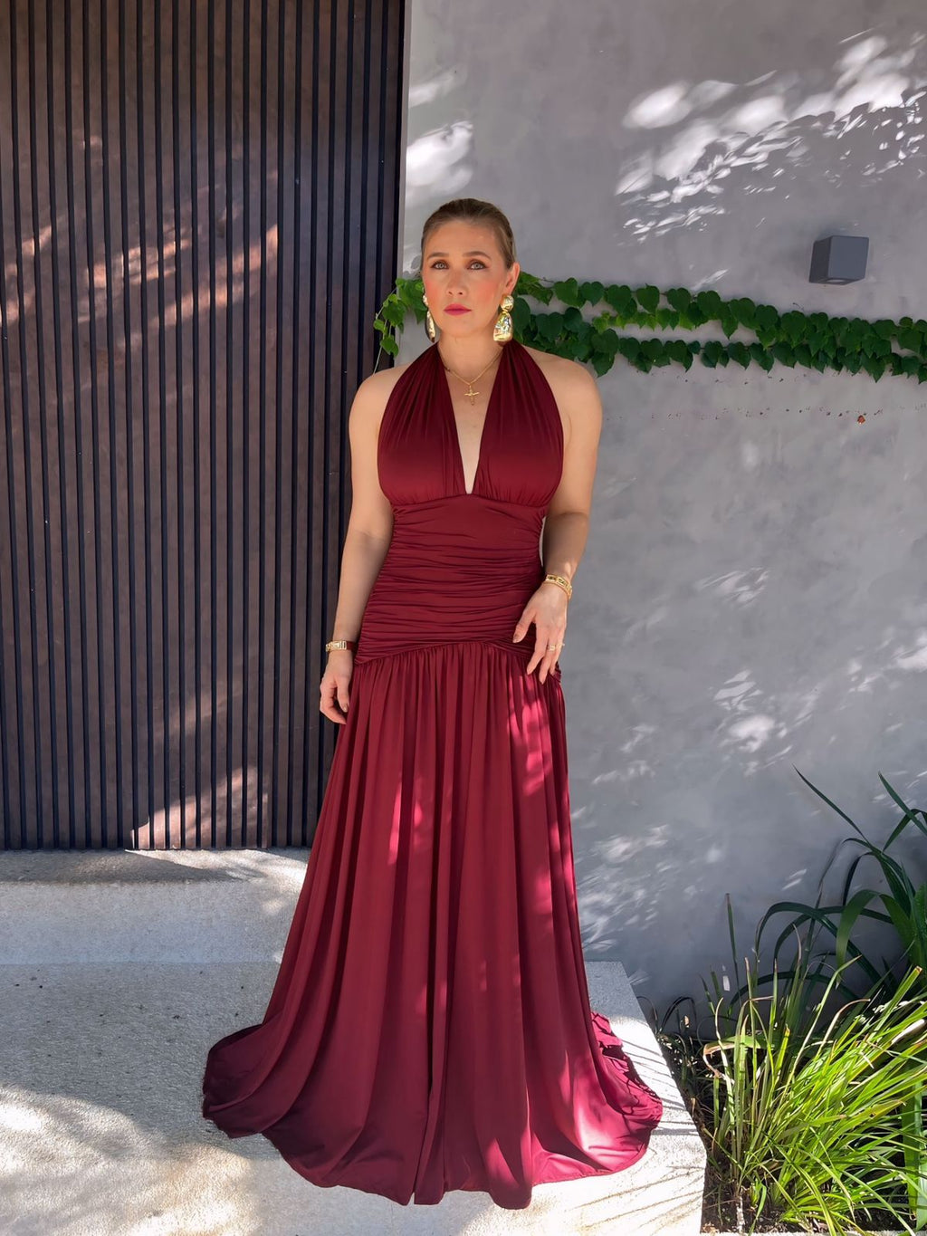 Vestido Longo Multiformas Grapeado