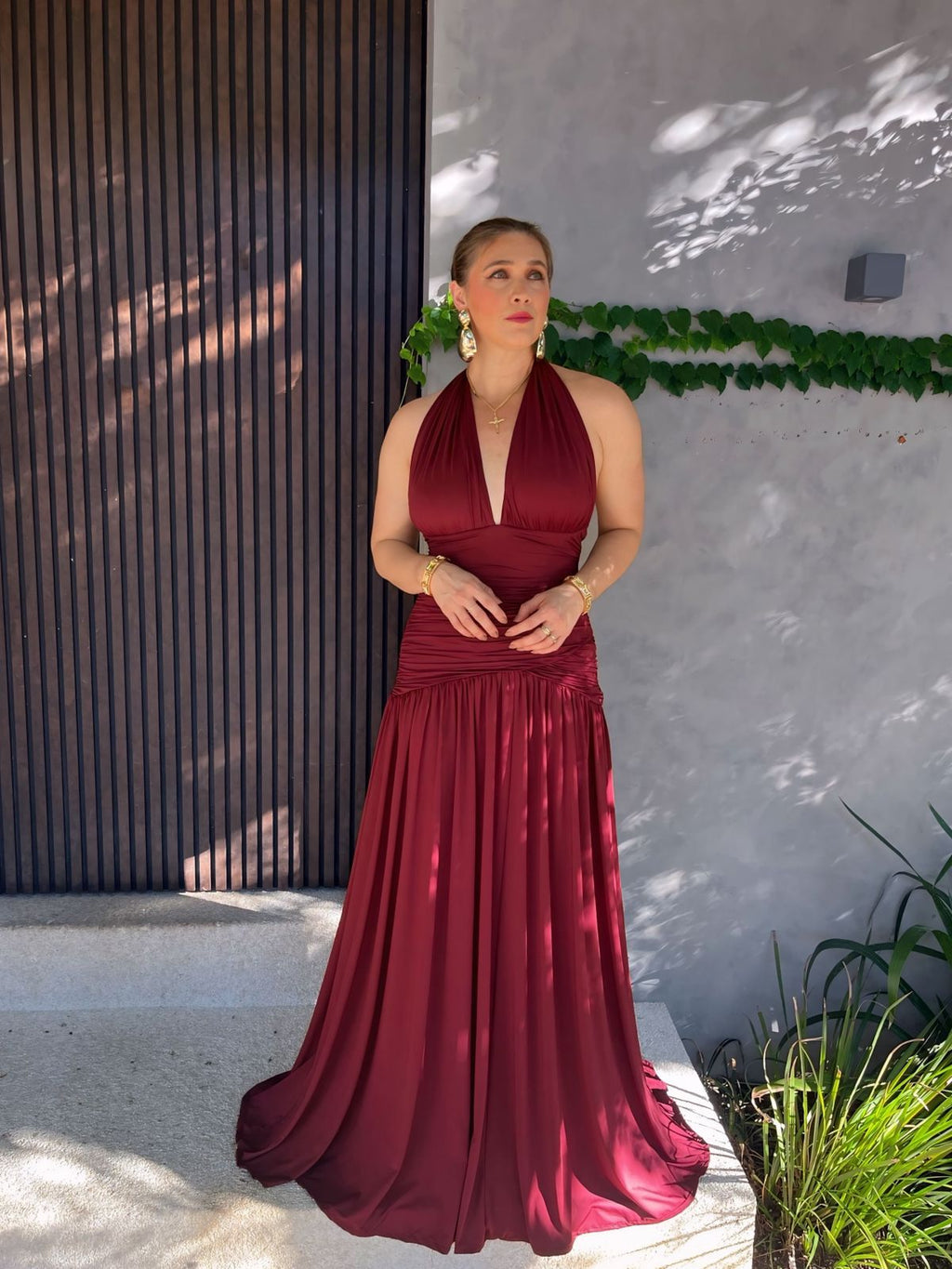 Vestido Longo Multiformas Grapeado