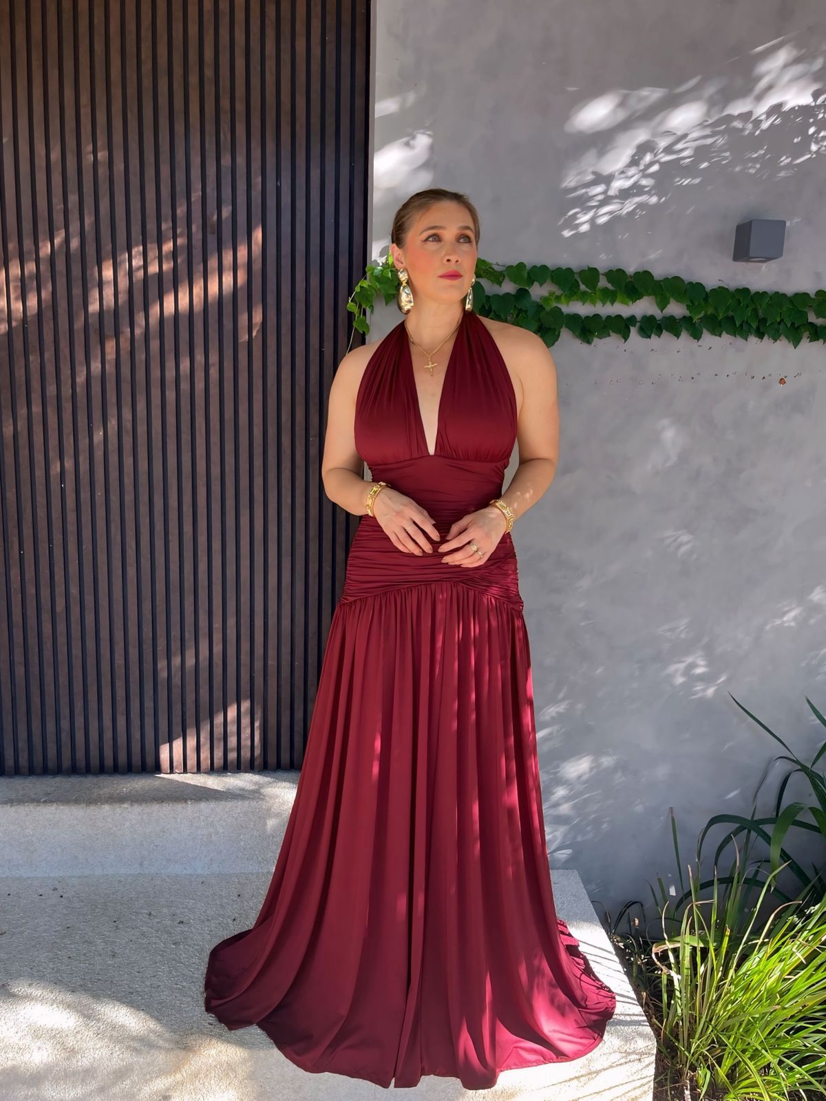 Vestido Longo Multiformas Grapeado