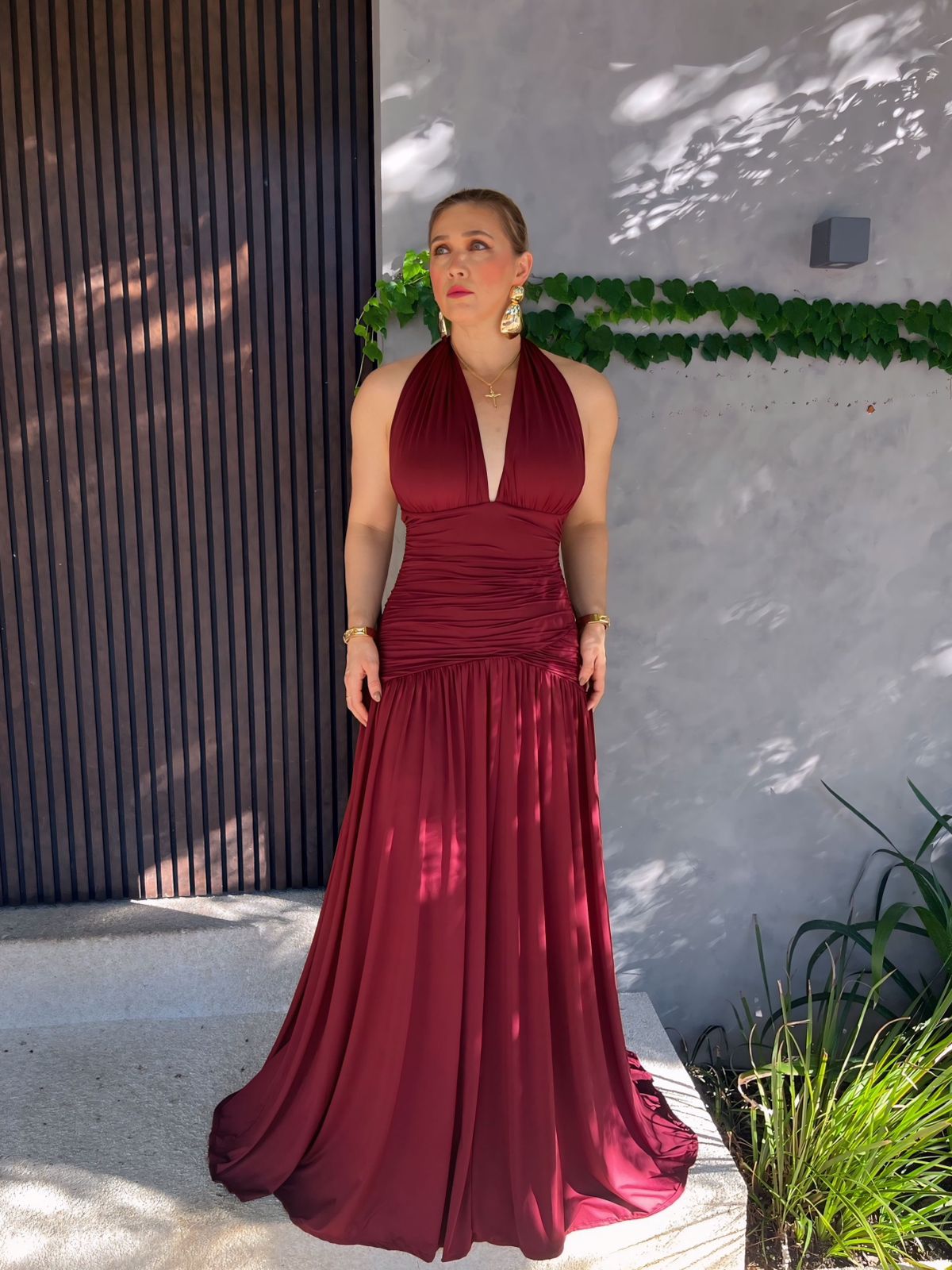 Vestido Longo Multiformas Grapeado