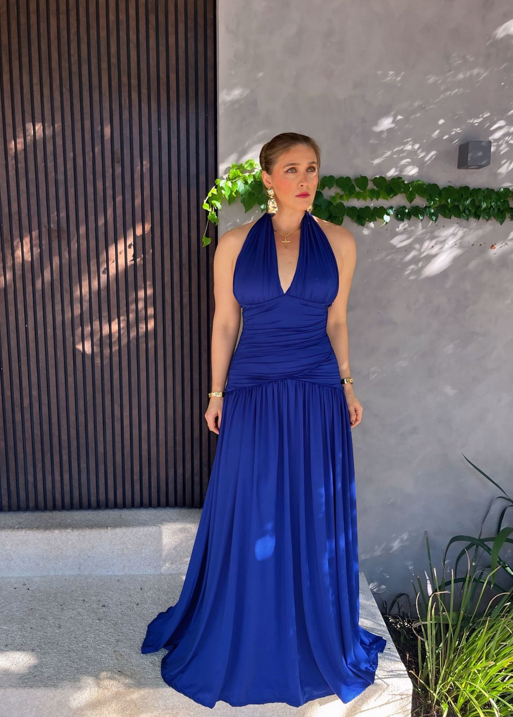 Vestido Longo Multiformas Grapeado