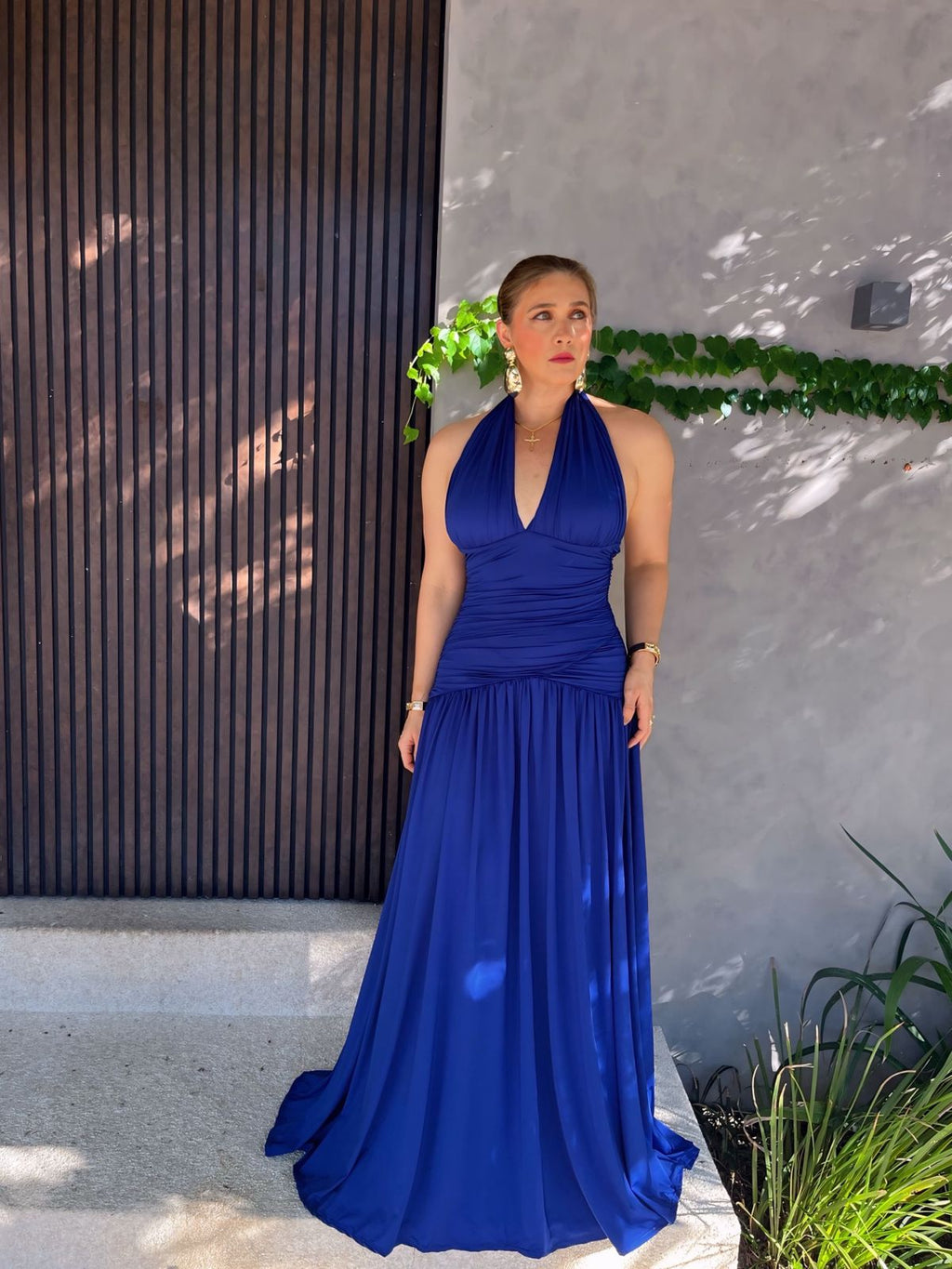 Vestido Longo Multiformas Grapeado