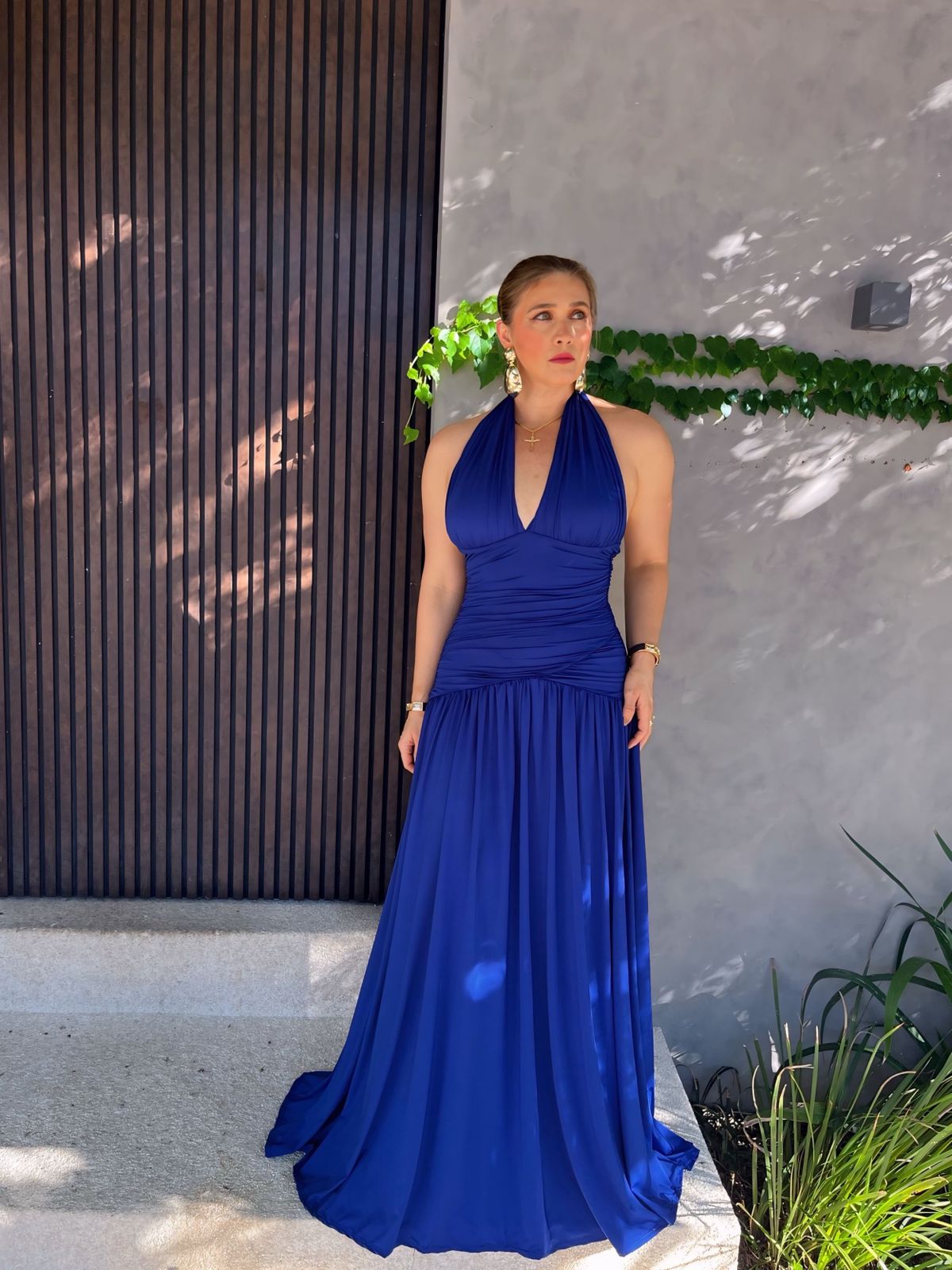 Vestido Longo Multiformas Grapeado