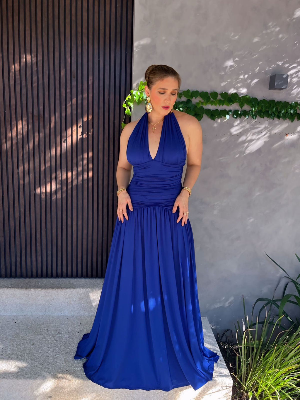 Vestido Longo Multiformas Grapeado