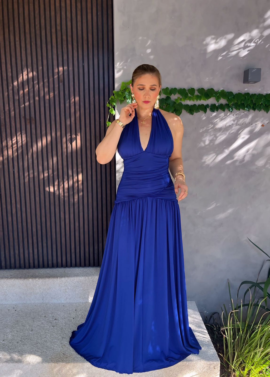 Vestido Longo Multiformas Grapeado