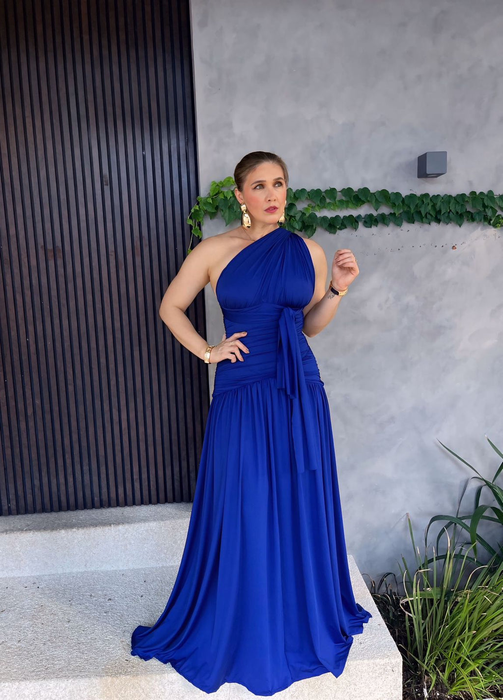 Vestido Longo Multiformas Grapeado