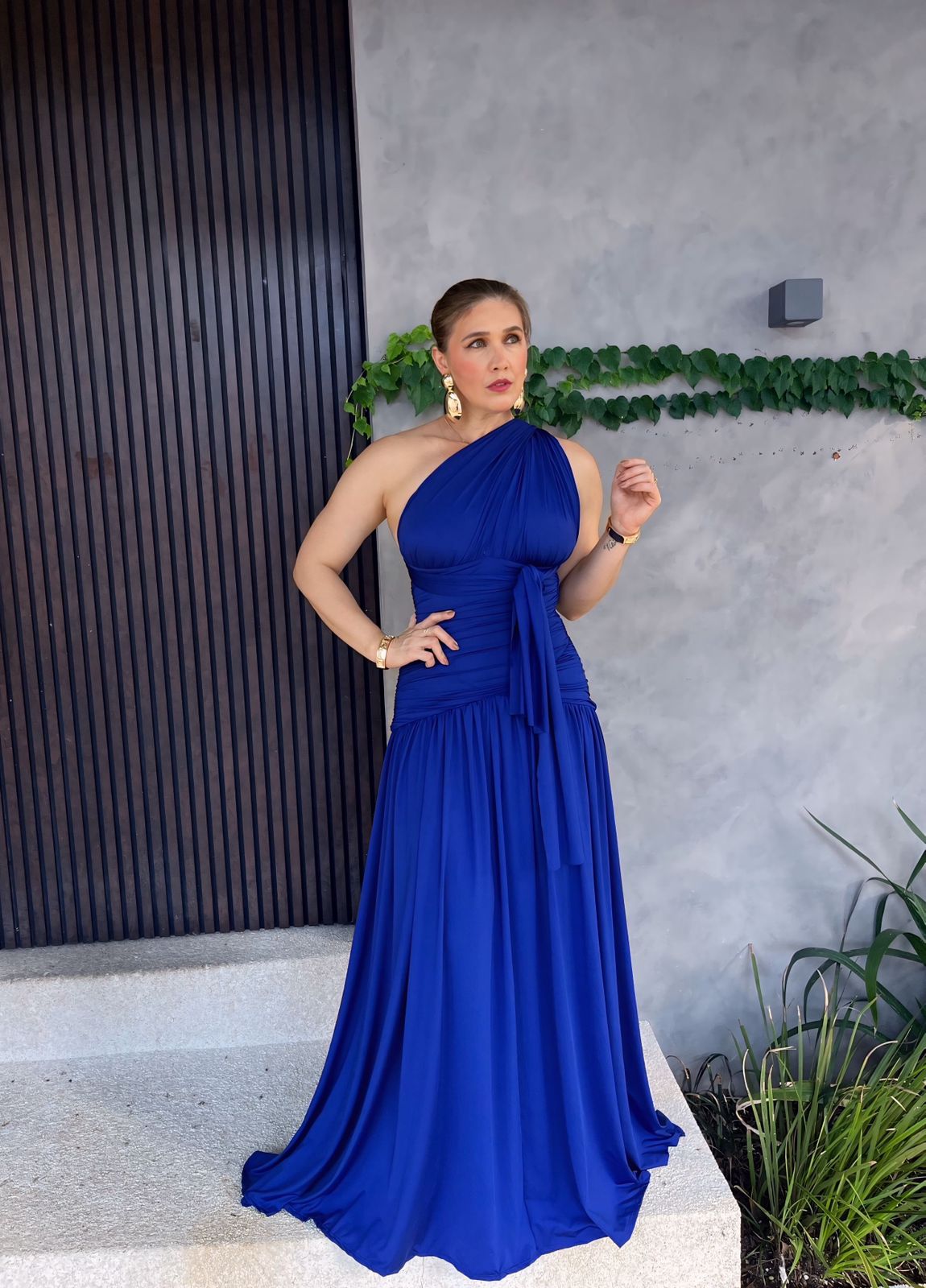 Vestido Longo Multiformas Grapeado