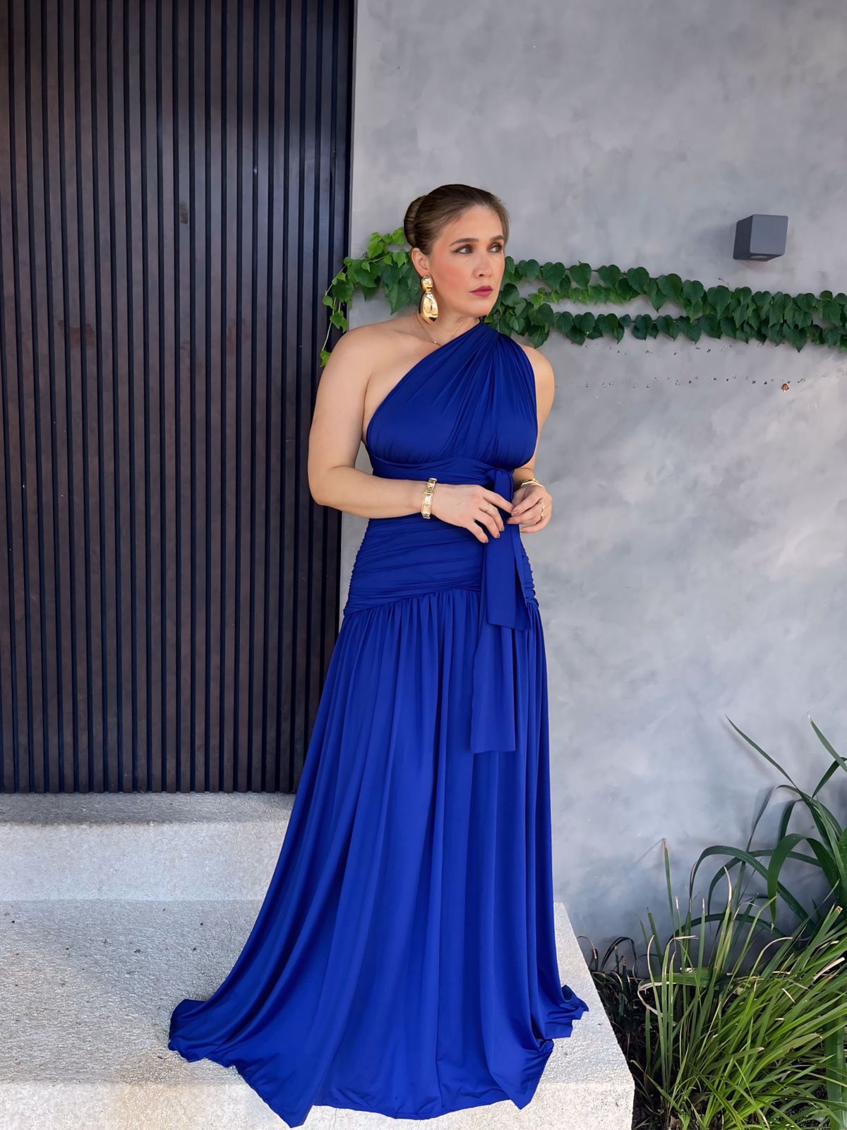 Vestido Longo Multiformas Grapeado