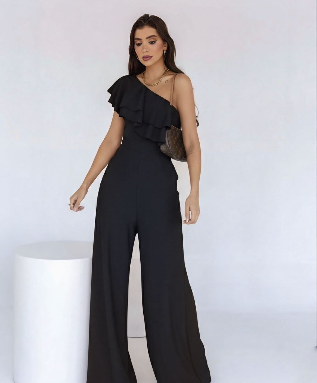 Macacão Pantalona Nula Manga