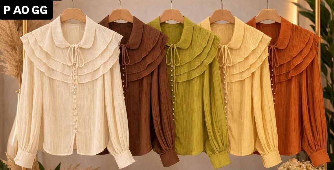 CAMISA COM BABADOS E AMARRAÇÕES