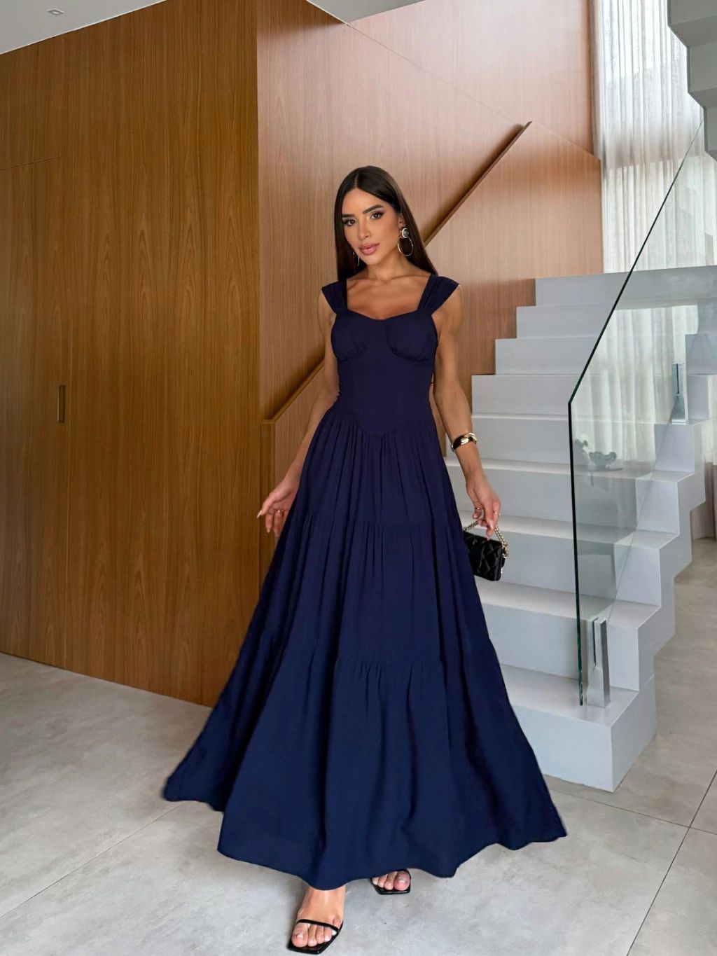 vestido longo elegante