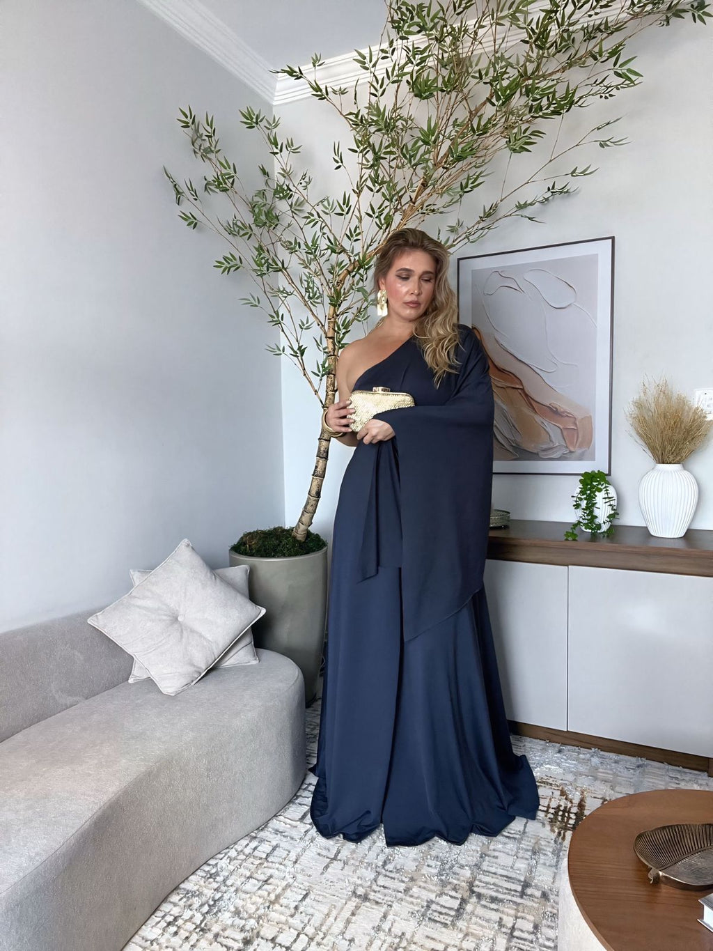 VESTIDO LONGO NULA MANGA LONGA NÓ