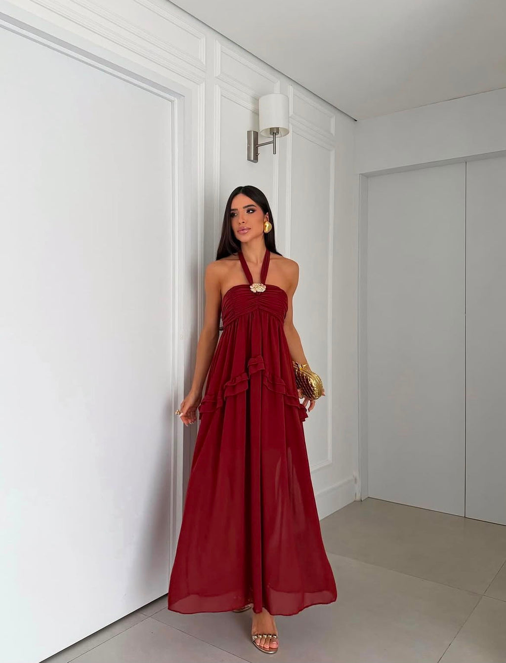 Vestido Longo Tomara que Caia ou frente única