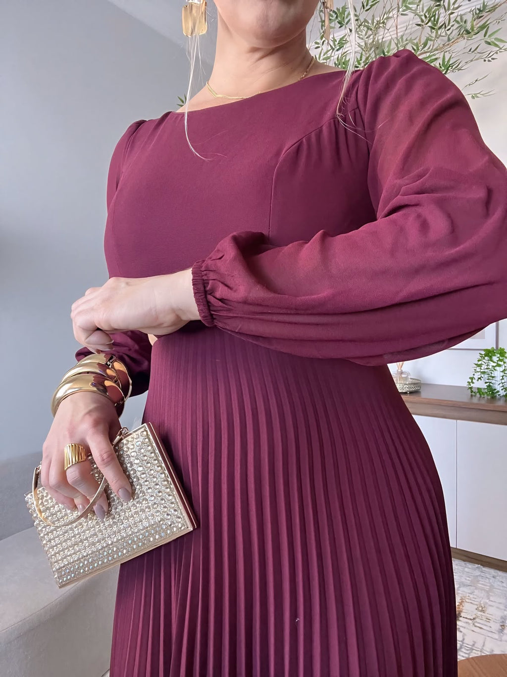 vestido manga longa costas nua