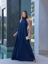 Vestido gola alta frente única Tamanho único - Tecido Fluity