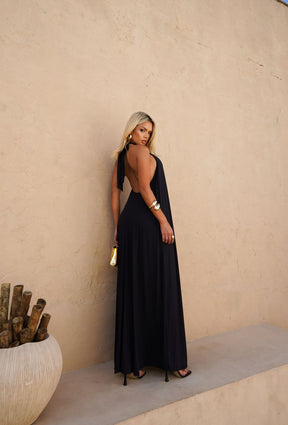 Vestido gola alta frente única Tamanho único - Tecido Fluity