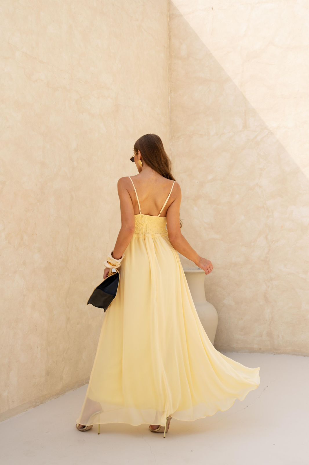 Vestido Longo - Tecido Crepe Chiffon