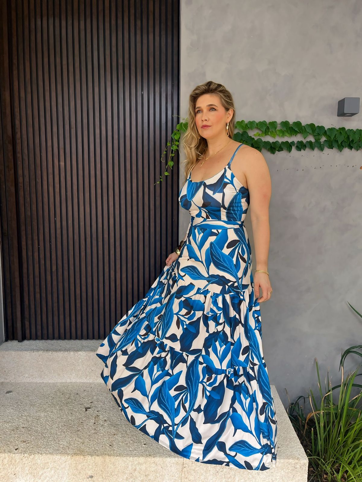 vestido longo de alcinha