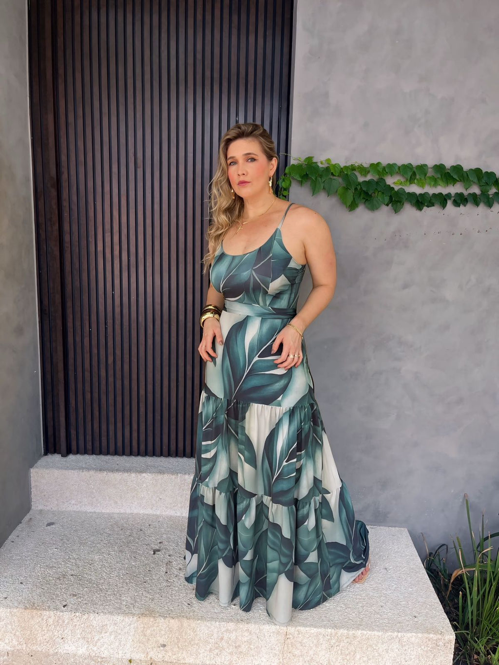 vestido longo de alcinha