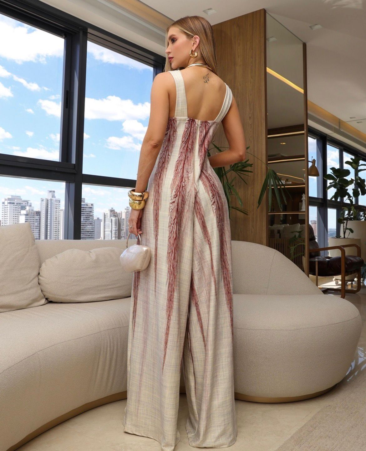 Macacão Pantalona Oversize