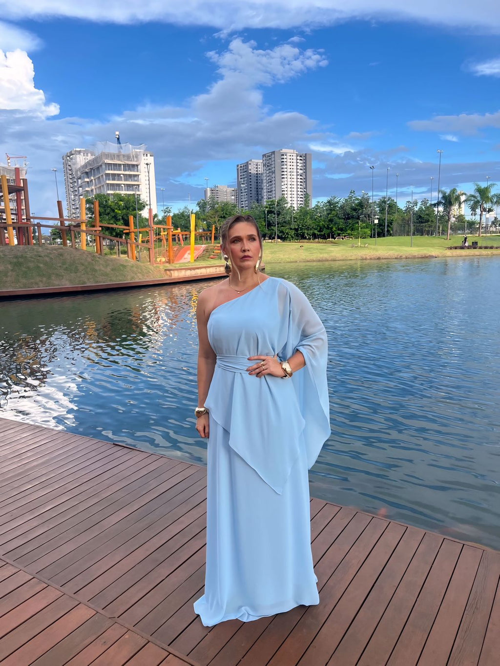 Vestido Chiffon Lenco