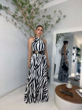 Vestido Longo gola Alta