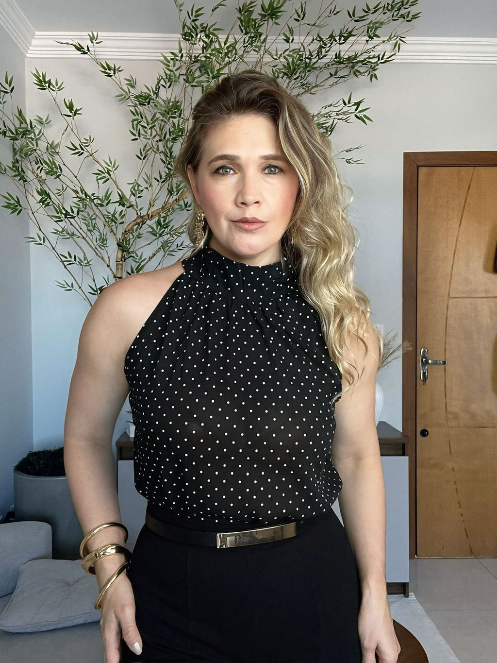 BLUSA GOLA ALTA POÁ