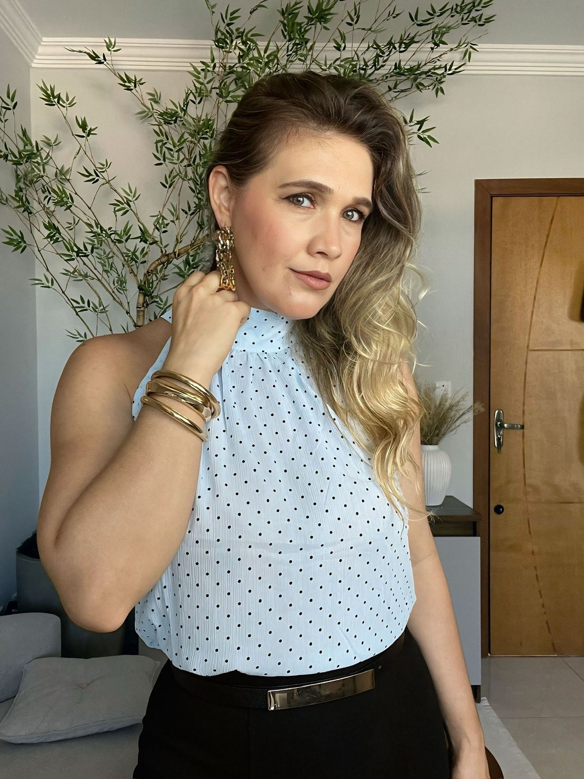 BLUSA GOLA ALTA POÁ