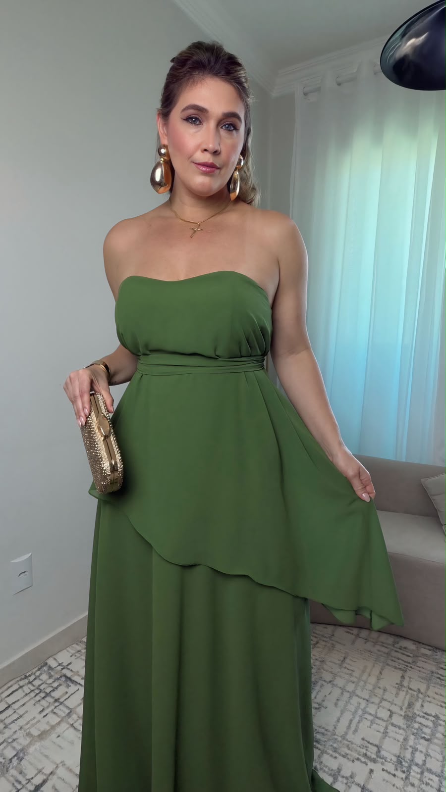 vestido longo tomara que caia