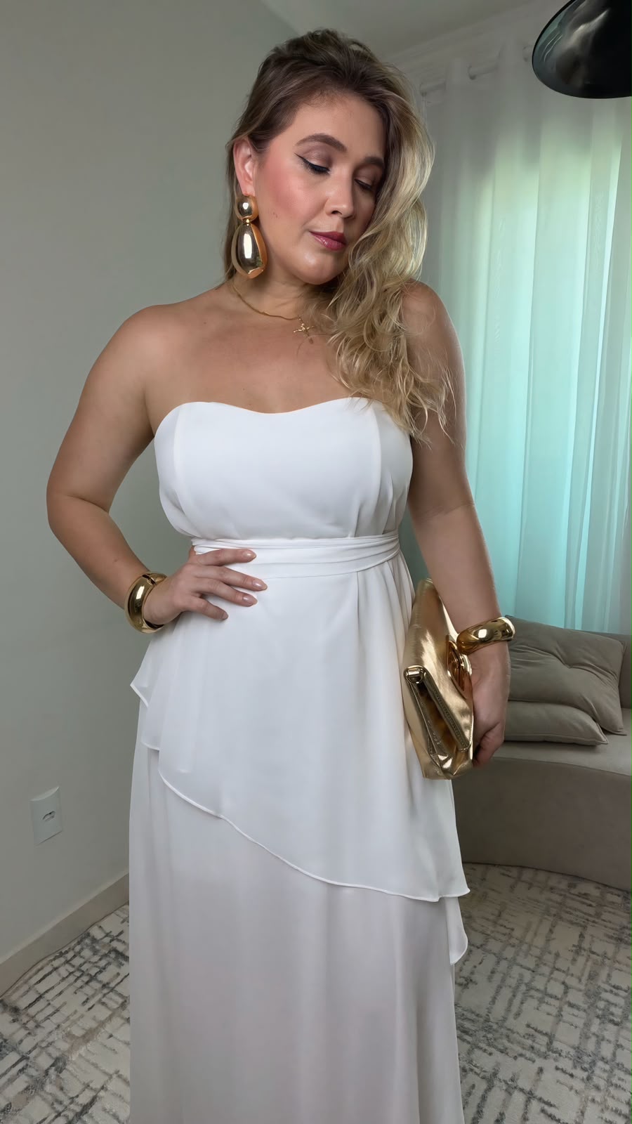vestido longo tomara que caia