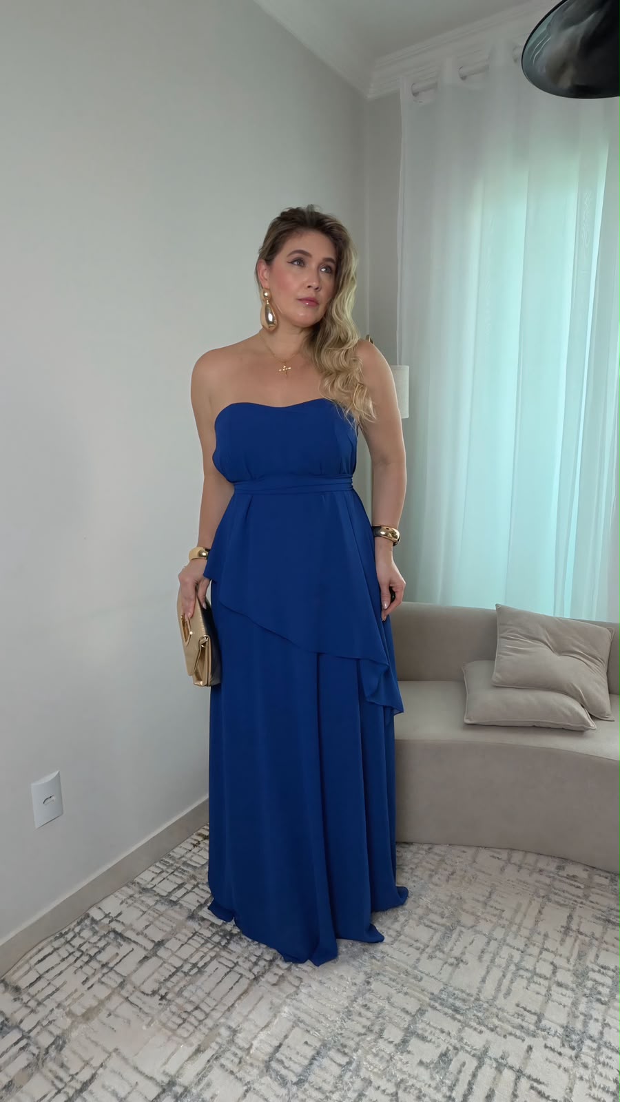 vestido longo tomara que caia