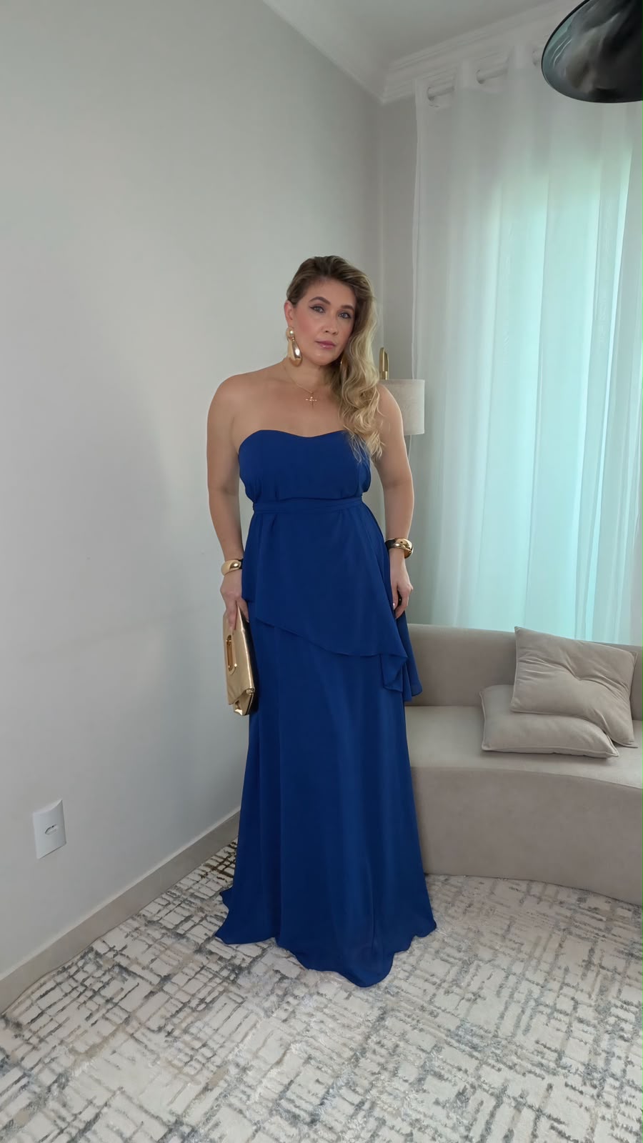 vestido longo tomara que caia